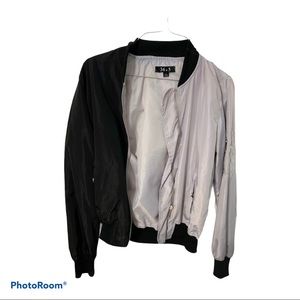 Colorblock bomber jacket